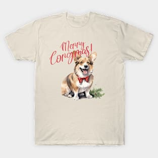 Corgi dog Christmas T-Shirt